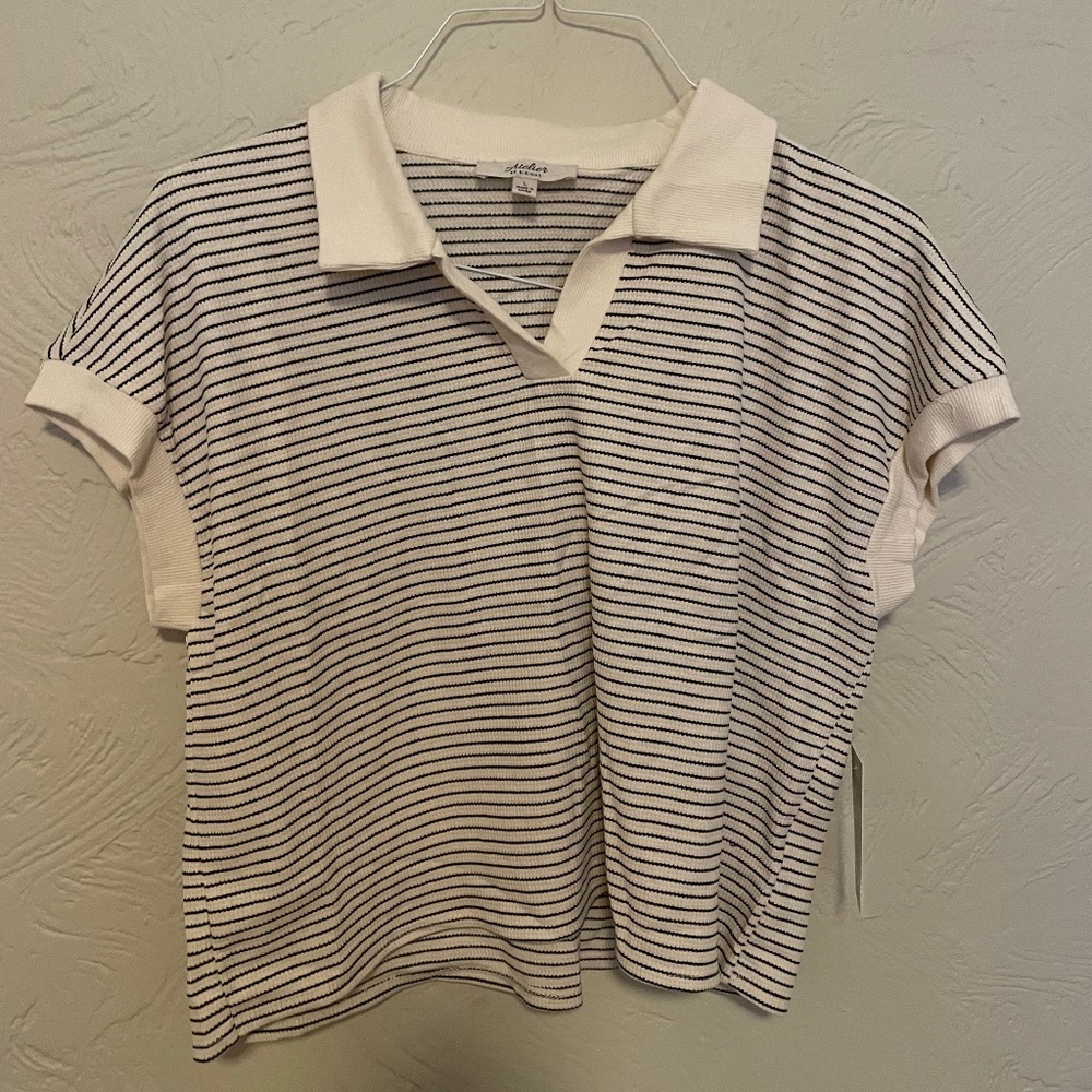 Striped women’s polo